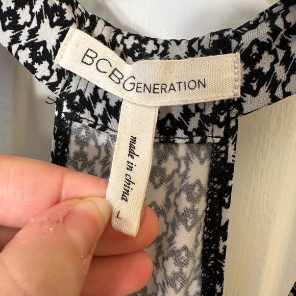 BCBGeneration Black and White Jumpsuit - Picture 4 of 5